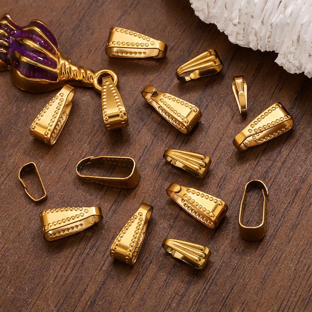 Jewelry Making Findings - 50pcs Gold Color Stainless Steel Buckle