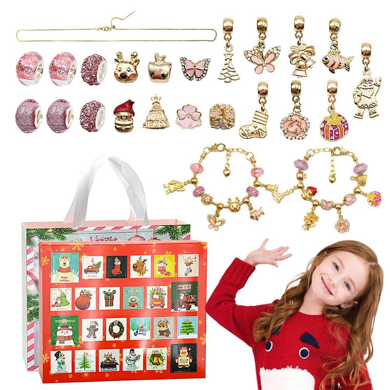 Jewelry Making Kits For Kids - Christmas Jewelry Advent Calendar Bracelet Making
