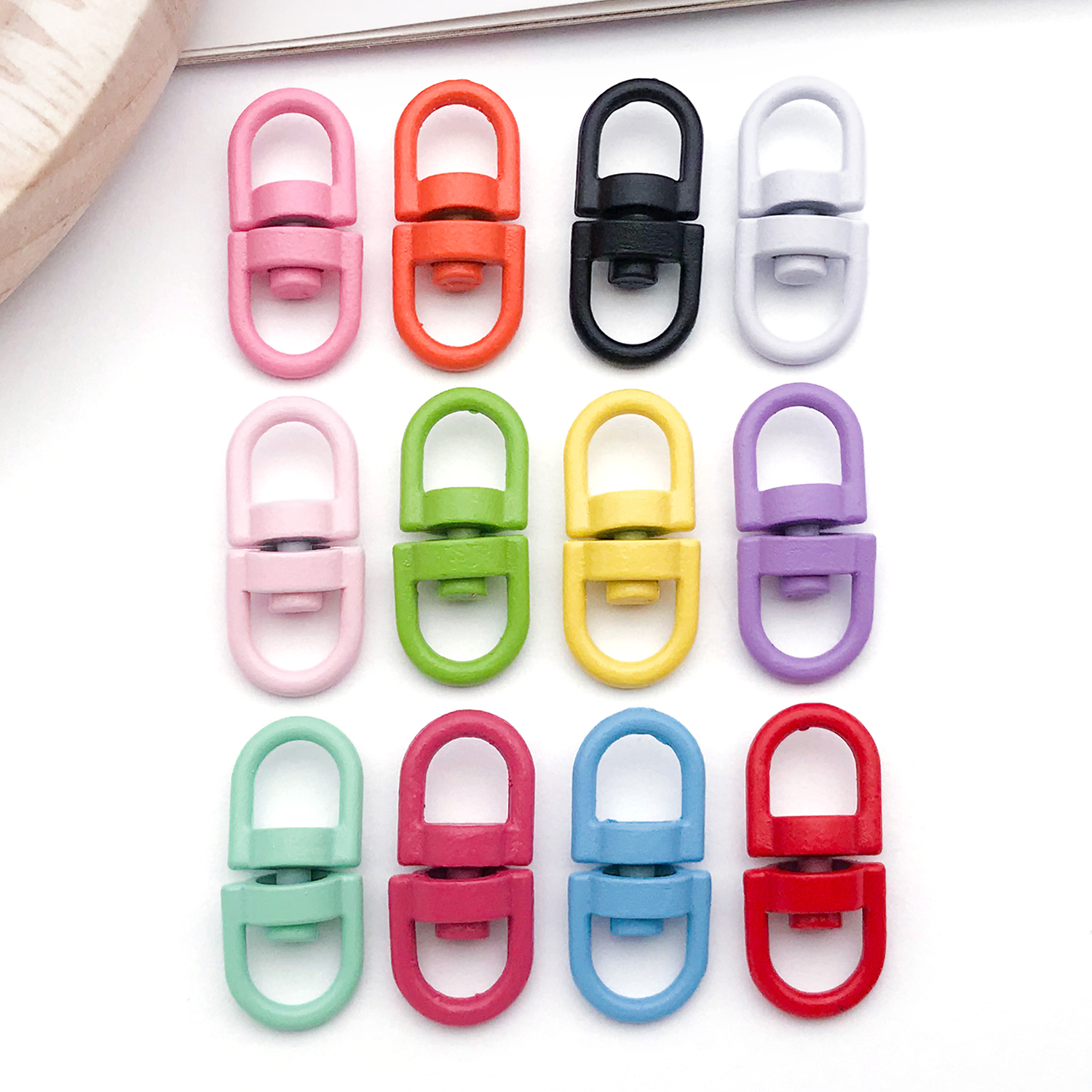Jewelry Making Findings - 20pcs Metal Rotate Buckle Key Rings