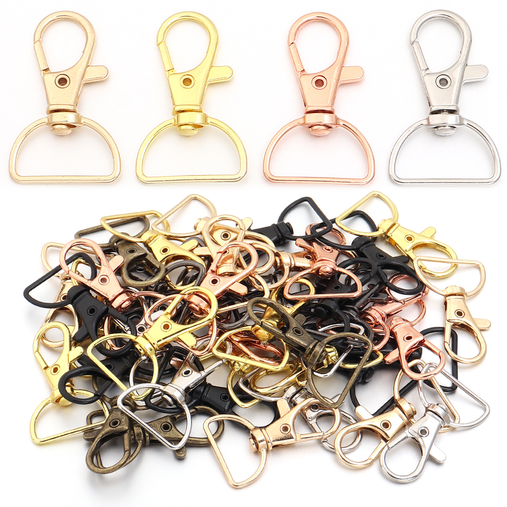Jewelry Making Accessories - 10pcs/lot Metal Swivel Clasps With D