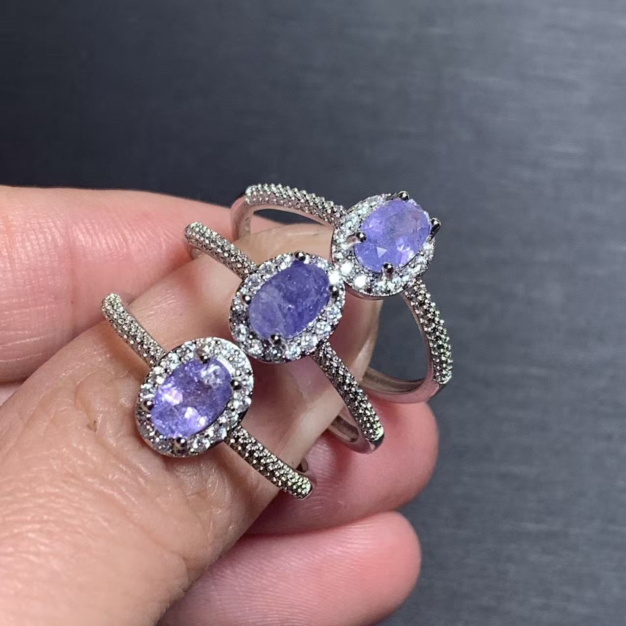 Ring Blank Adjustable - Natural Tanzanite Ring Adjustable Female Ring