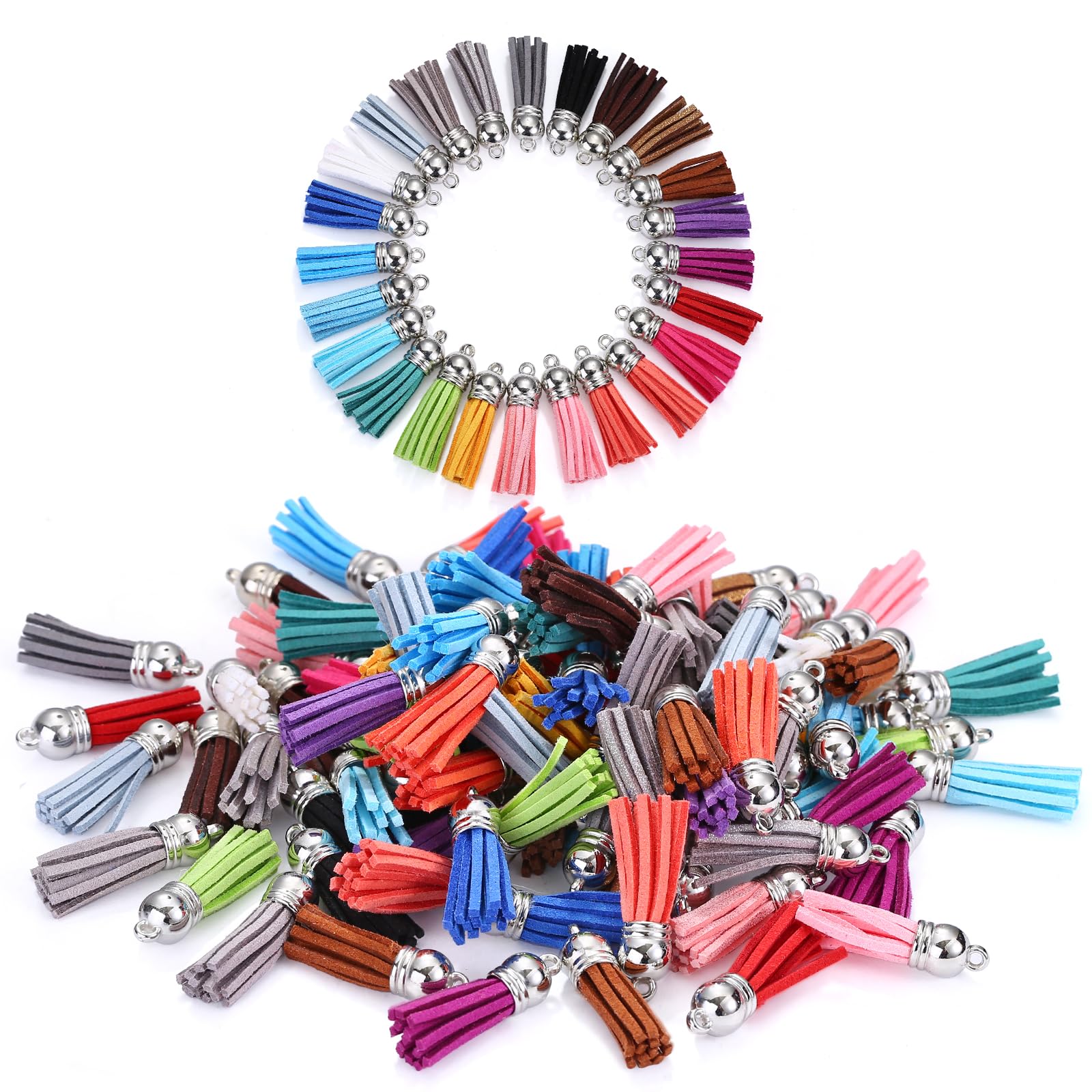 Jewelry Making Beginners - 10/20/60 Pcs Mini Tassels Faux Suede