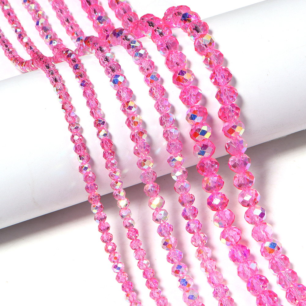 Jewelry Making Beginners - 1 Strand 4/6/8mm Faceted Crystal Beads