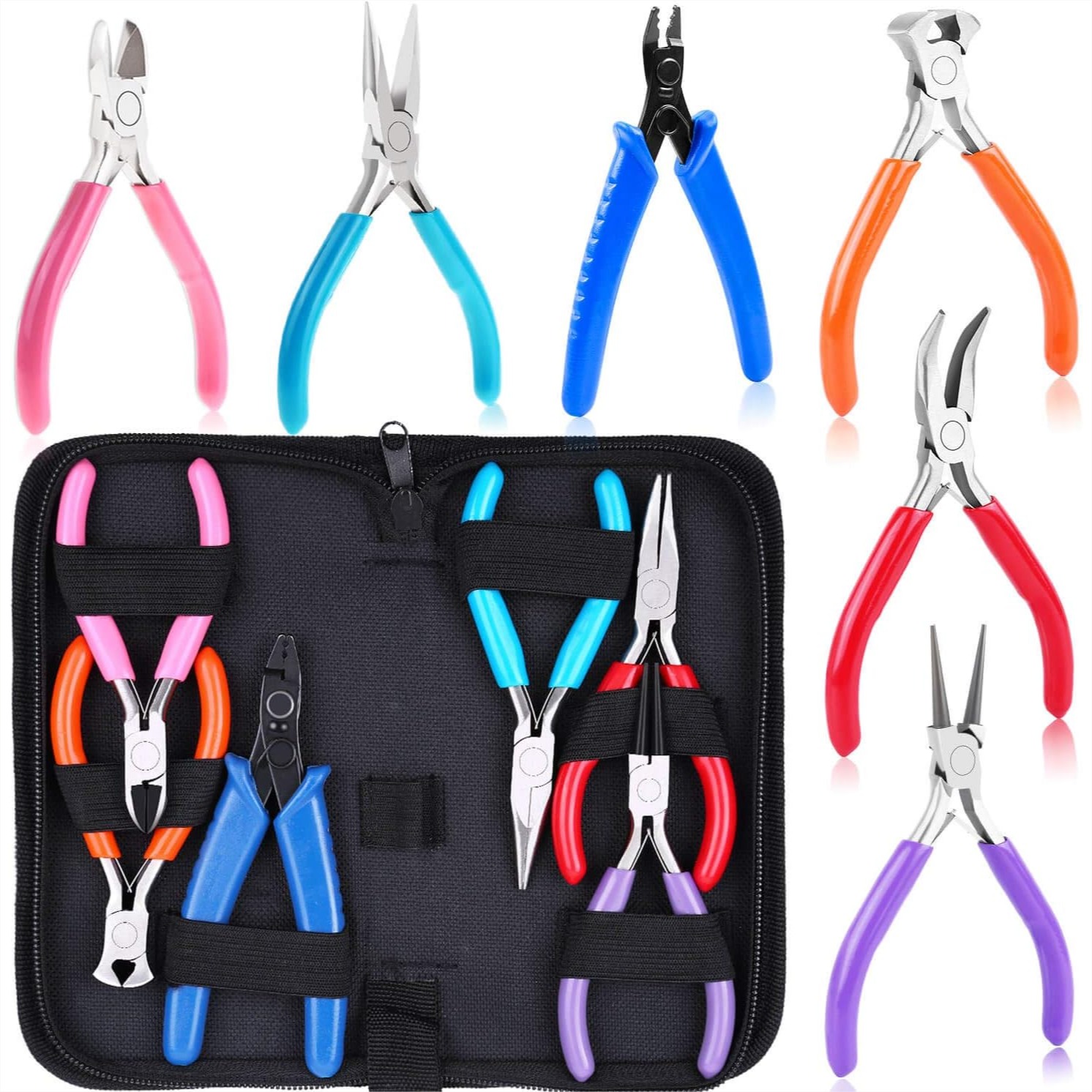 Jewelry Plier Set - 6-Piece Jewelry Making Pliers Set with