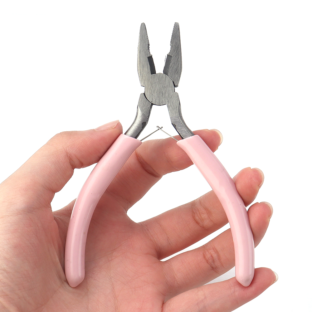 Jewelry Making Pliers - Portable Pink Stainless Steel Pliers Tool