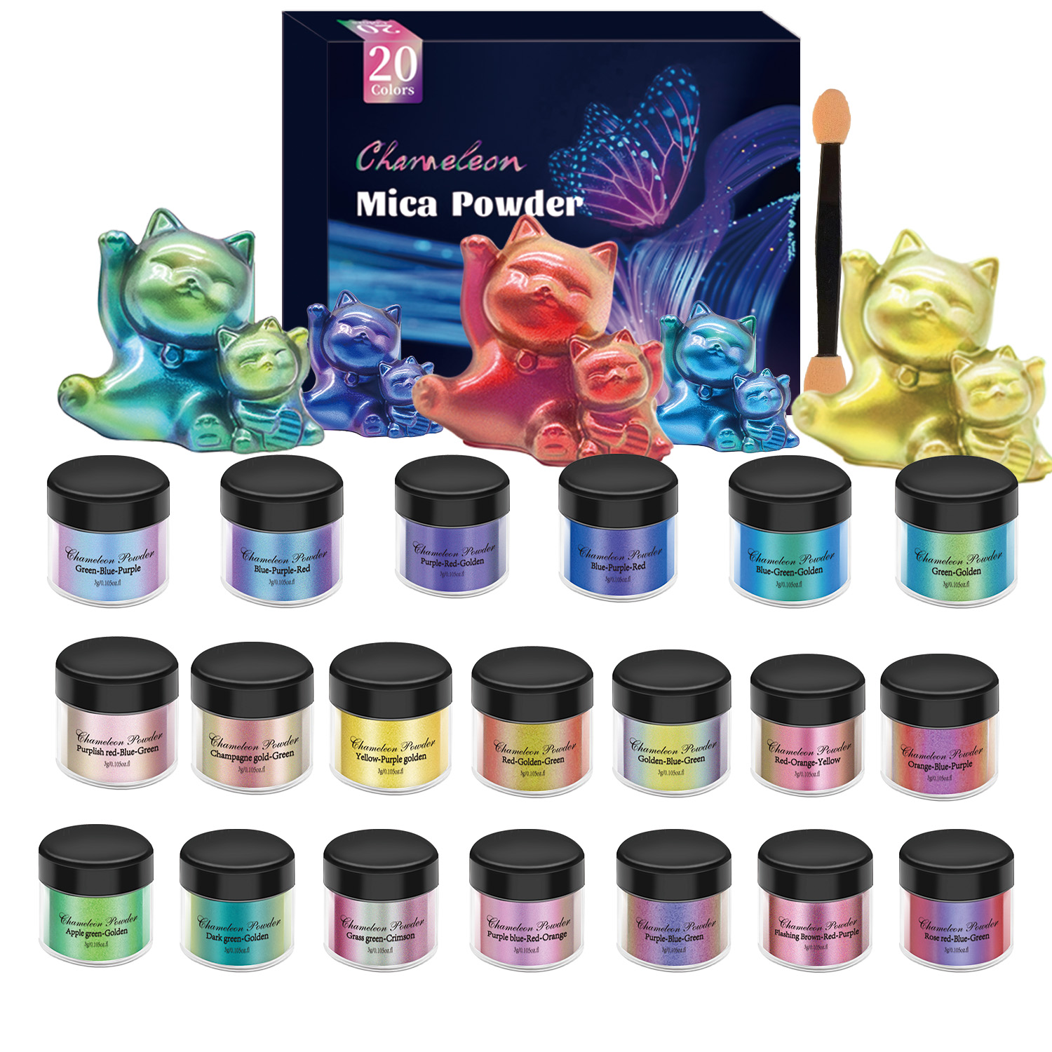 10/20pcs Mirror Chameleons Pig - Jewelry Making Tutorial avaliação e preço