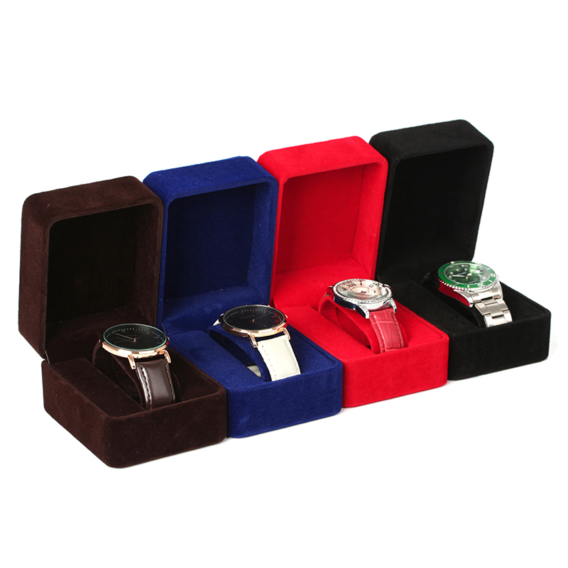 Watch Box Fashion Velvet Round - Jewelry Making Business avaliação e preço