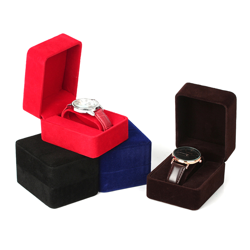 Watch Box Fashion Velvet Round - Jewelry Making Business avaliação e preço