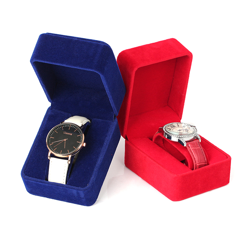 Watch Box Fashion Velvet Round - Jewelry Making Business avaliação e preço