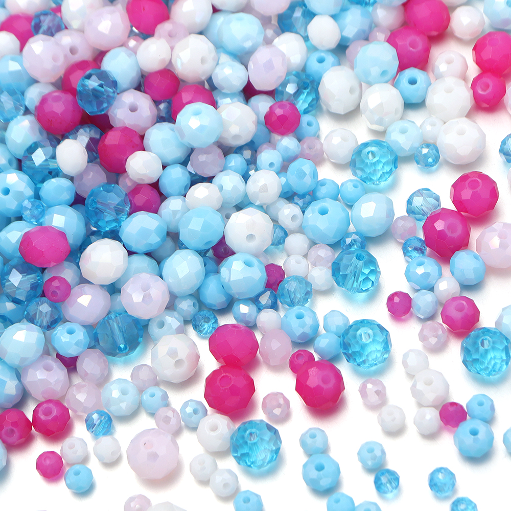 100-200pcs/lot 4/6/8mm Pink Bl - Jewelry Making Beginners avaliação e preço