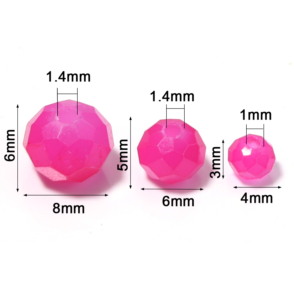100-200pcs/lot 4/6/8mm Pink Bl - Jewelry Making Beginners avaliação e preço