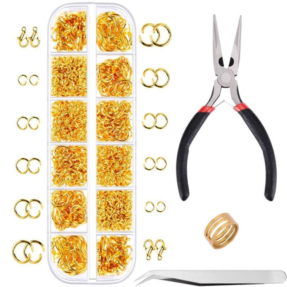 1200pcs 4-10mm Gold Silver Ope - Jewelry Making Pliers avaliação e preço
