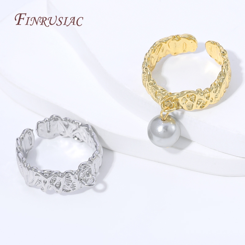 18K Gold Plated Open Adjustabl - Ring Blank Adjustable avaliação e preço