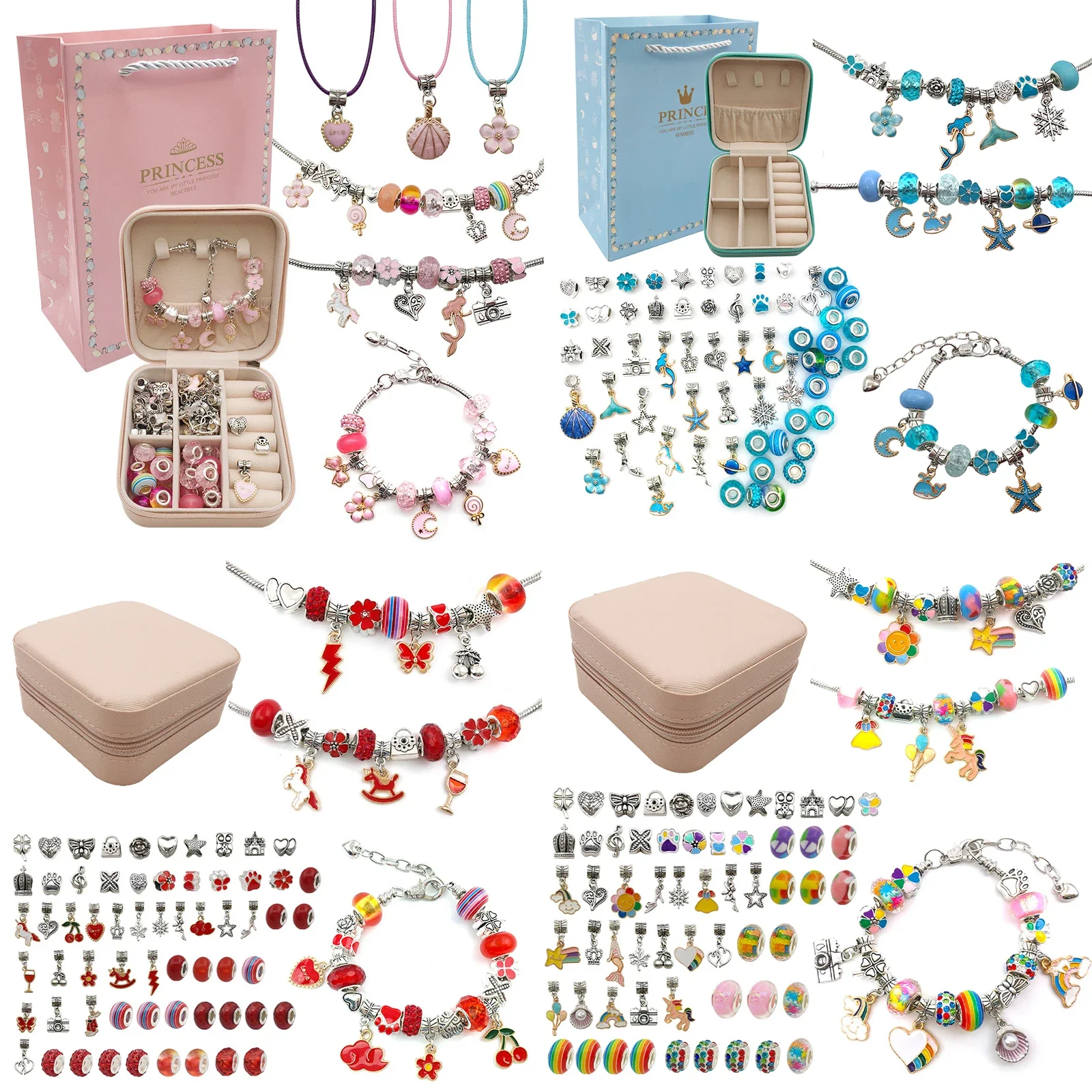 Charm Bracelet Making Kit for  - Jewelry Making Kits For Kids avaliação e preço