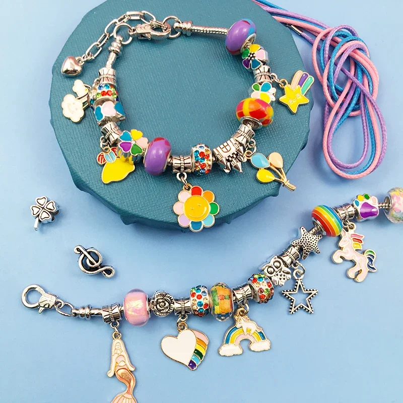 Charm Bracelet Making Kit for  - Jewelry Making Kits For Kids avaliação e preço