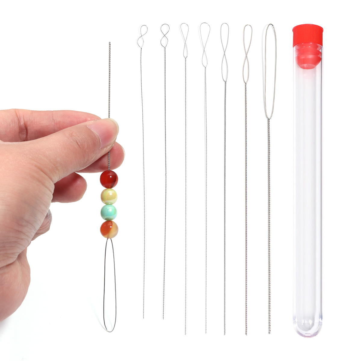 5/7Pc Stainless Steel Bead Nee - Jewelry Making Tutorial avaliação e preço