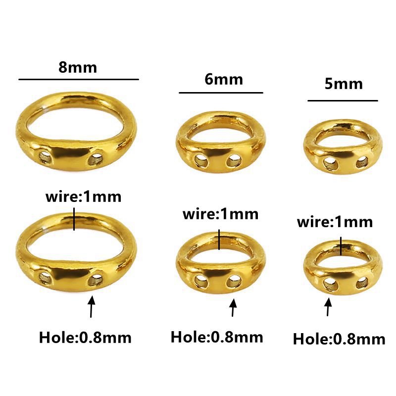 30pcs 5/6/8mm Stainless Steel  - Jewelry Making Accessories avaliação e preço