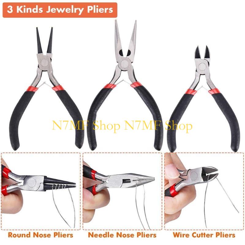 N7MF Jewelry Making Supplies S - Jewelry Plier Set avaliação e preço