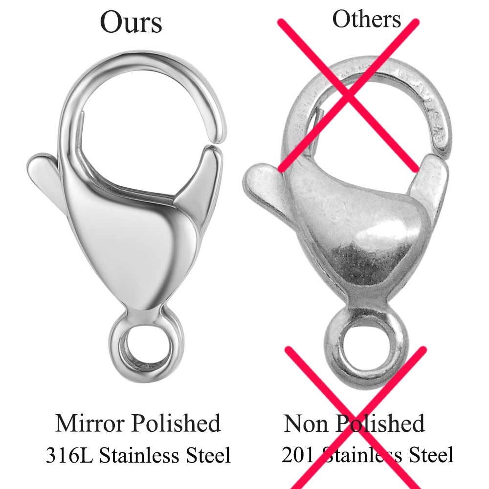 20/30/40 316L Stainless Steel  - Jewelry Making Findings avaliação e preço