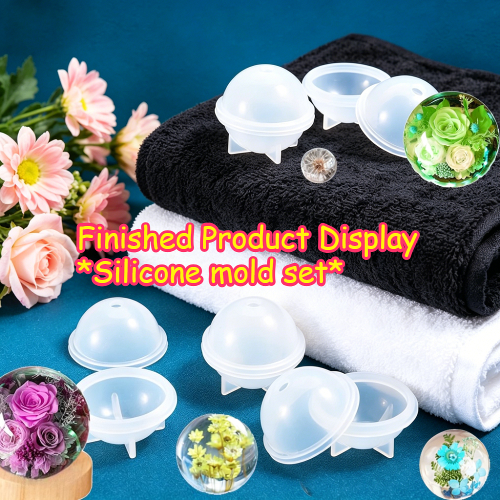 5Pcs Sphere Silicone Mold Kit  - Jewelry Making Kits For Kids avaliação e preço