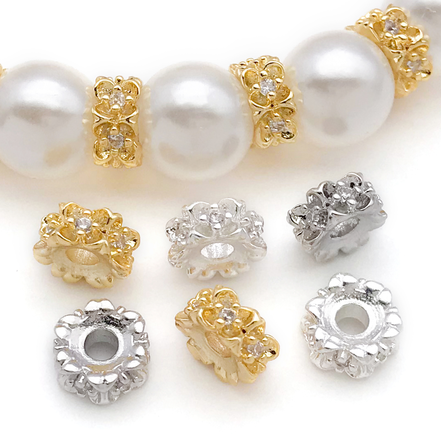 5pcs 18K Real Gold Plated Bras - Jewelry Making Beginners avaliação e preço
