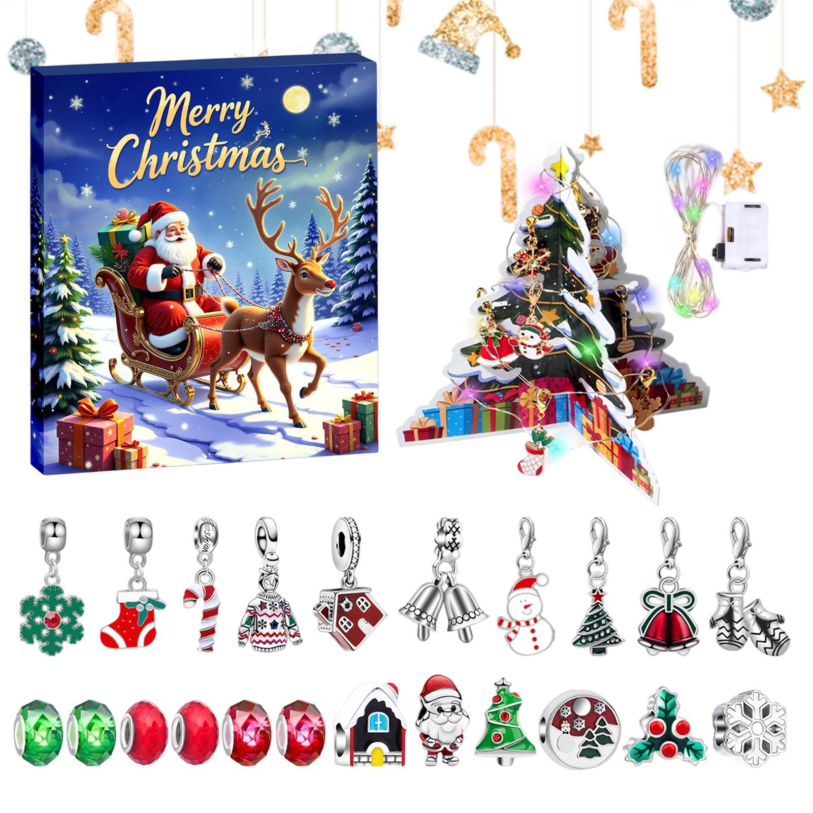 Christmas Gifts  Advent Bracel - Jewelry Making Kits For Kids avaliação e preço