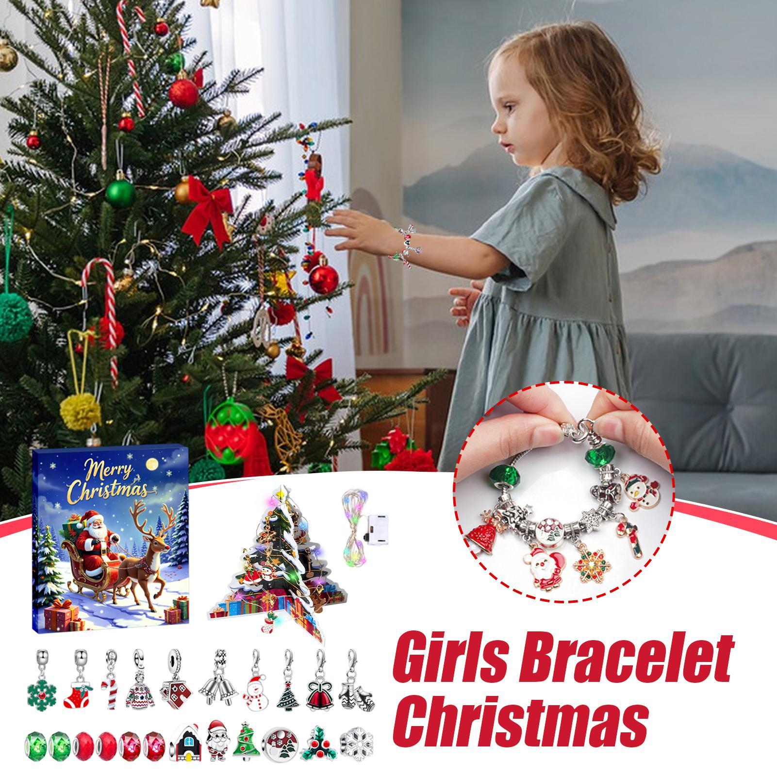 Christmas Gifts  Advent Bracel - Jewelry Making Kits For Kids avaliação e preço