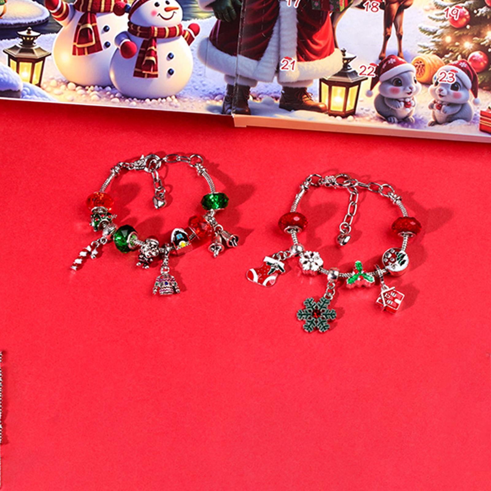 Christmas Gifts  Advent Bracel - Jewelry Making Kits For Kids avaliação e preço