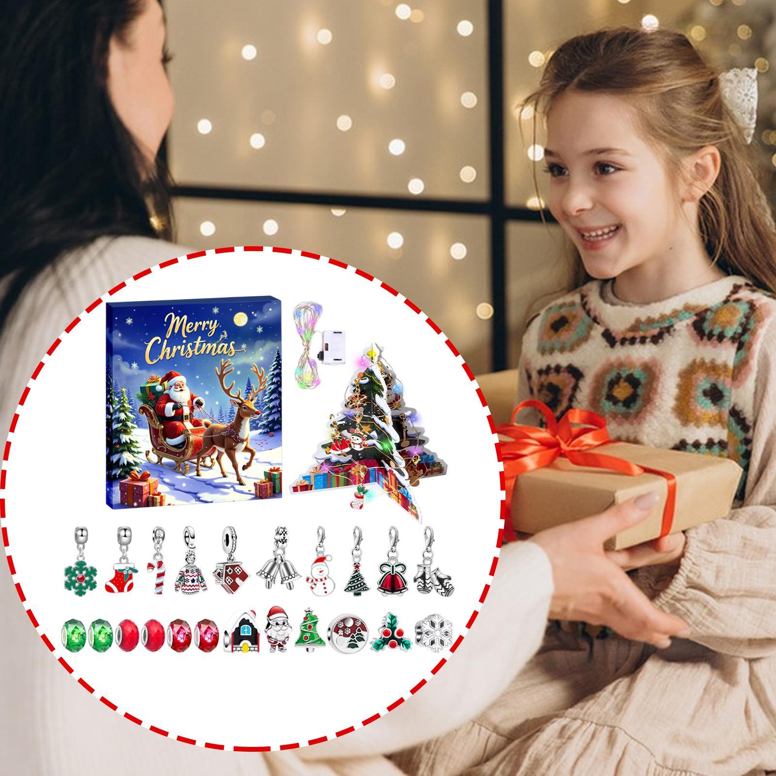 Christmas Gifts  Advent Bracel - Jewelry Making Kits For Kids avaliação e preço