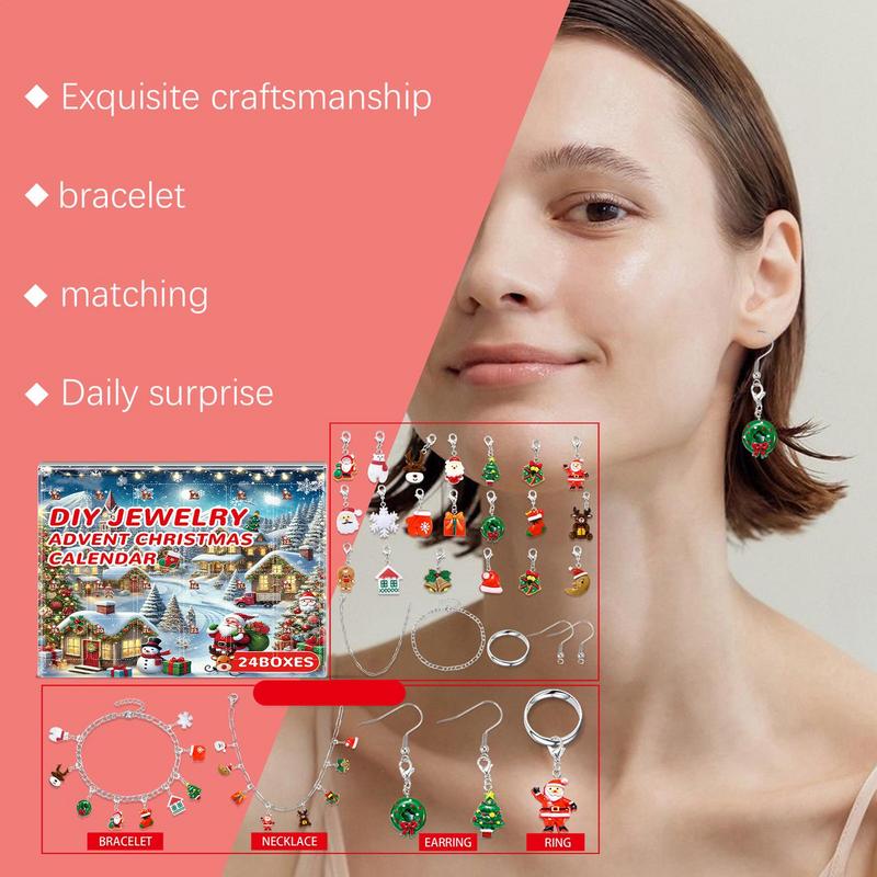 Christmas Jewelry Advent Calen - Jewelry Making Kits For Kids avaliação e preço