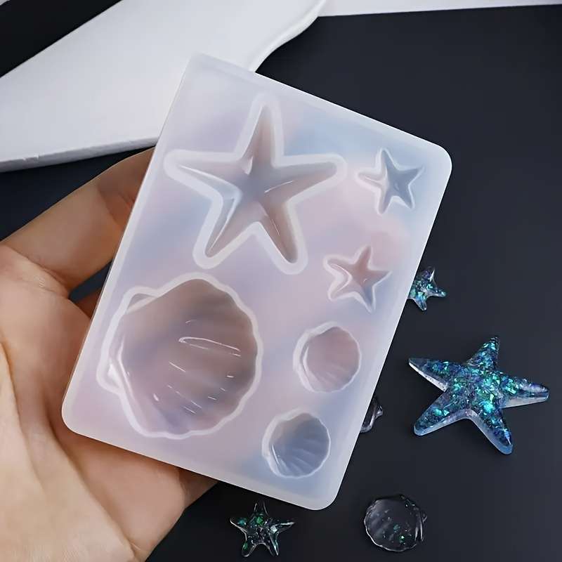 DIY Ocean Theme Crystal Epoxy  - Jewelry Making Mold avaliação e preço