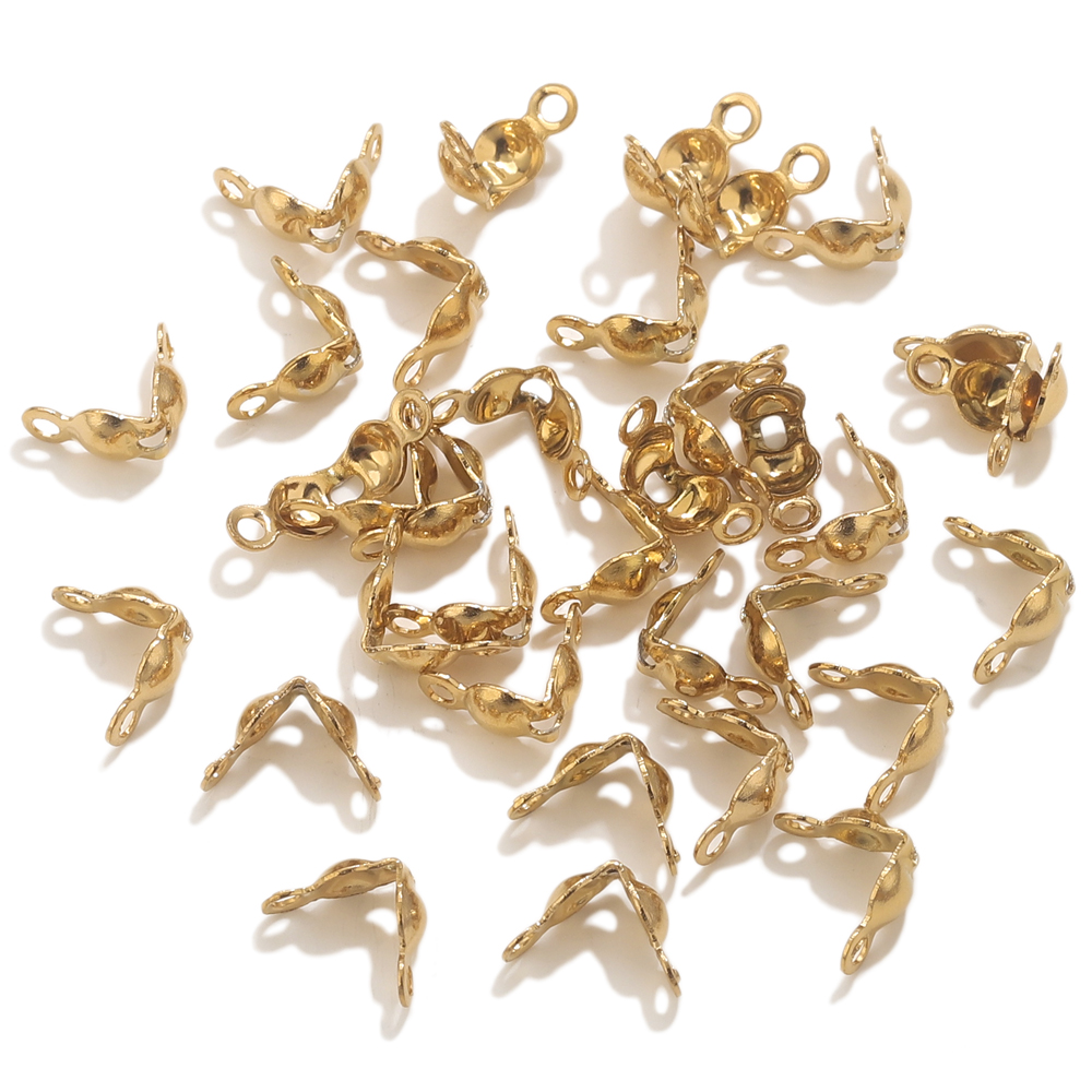 50pcs PVD Gold Plated Stainles - Jewelry Making Accessories avaliação e preço