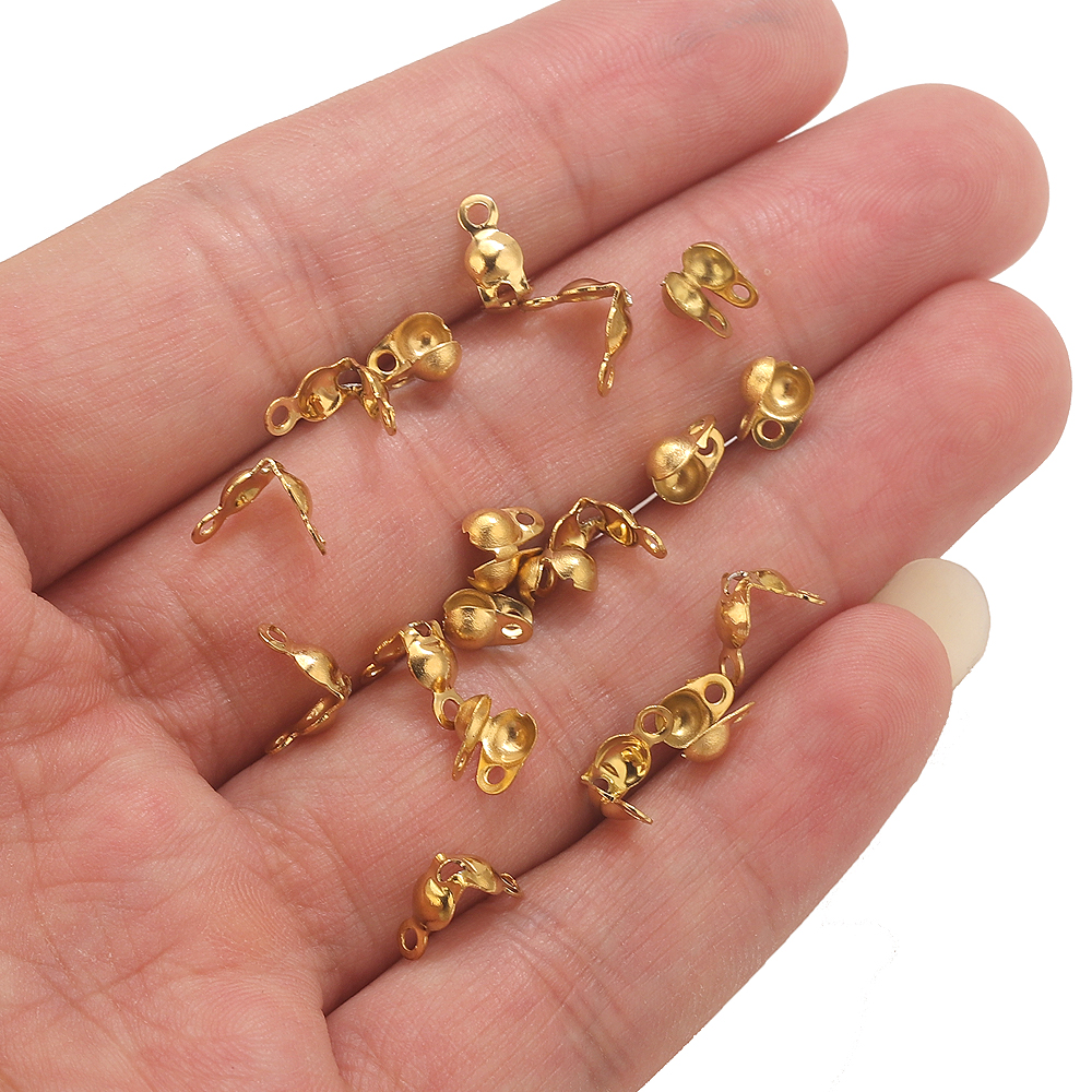 50pcs PVD Gold Plated Stainles - Jewelry Making Accessories avaliação e preço