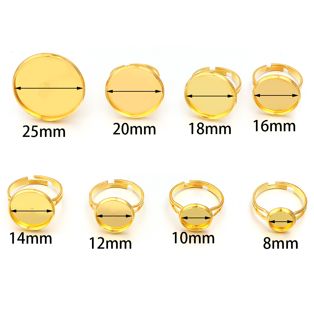 10Pcs/Lot Adjustable Blank Rin - Ring Blank Adjustable avaliação e preço