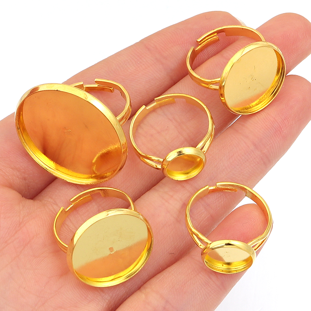 10Pcs/Lot Adjustable Blank Rin - Ring Blank Adjustable avaliação e preço