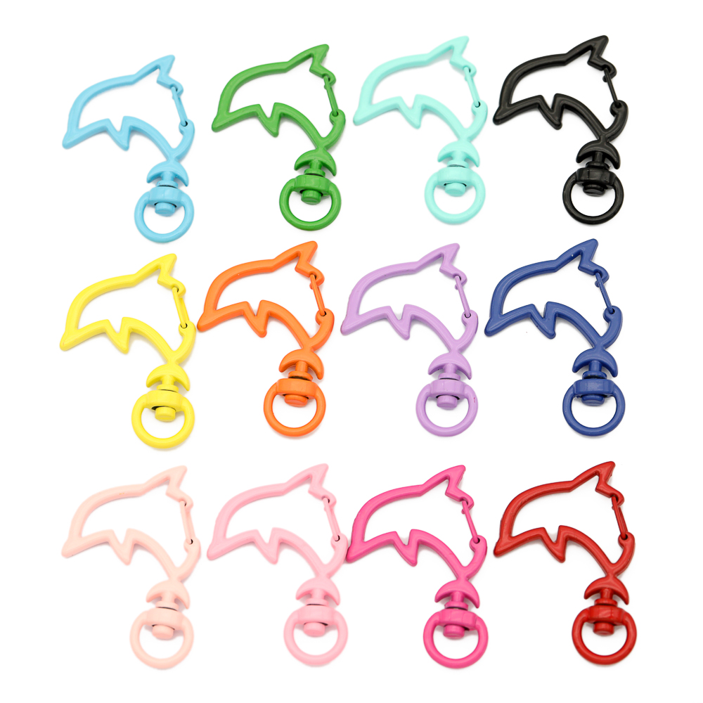 10pcs Candy Colors Metal Dolph - Jewelry Making Accessories avaliação e preço