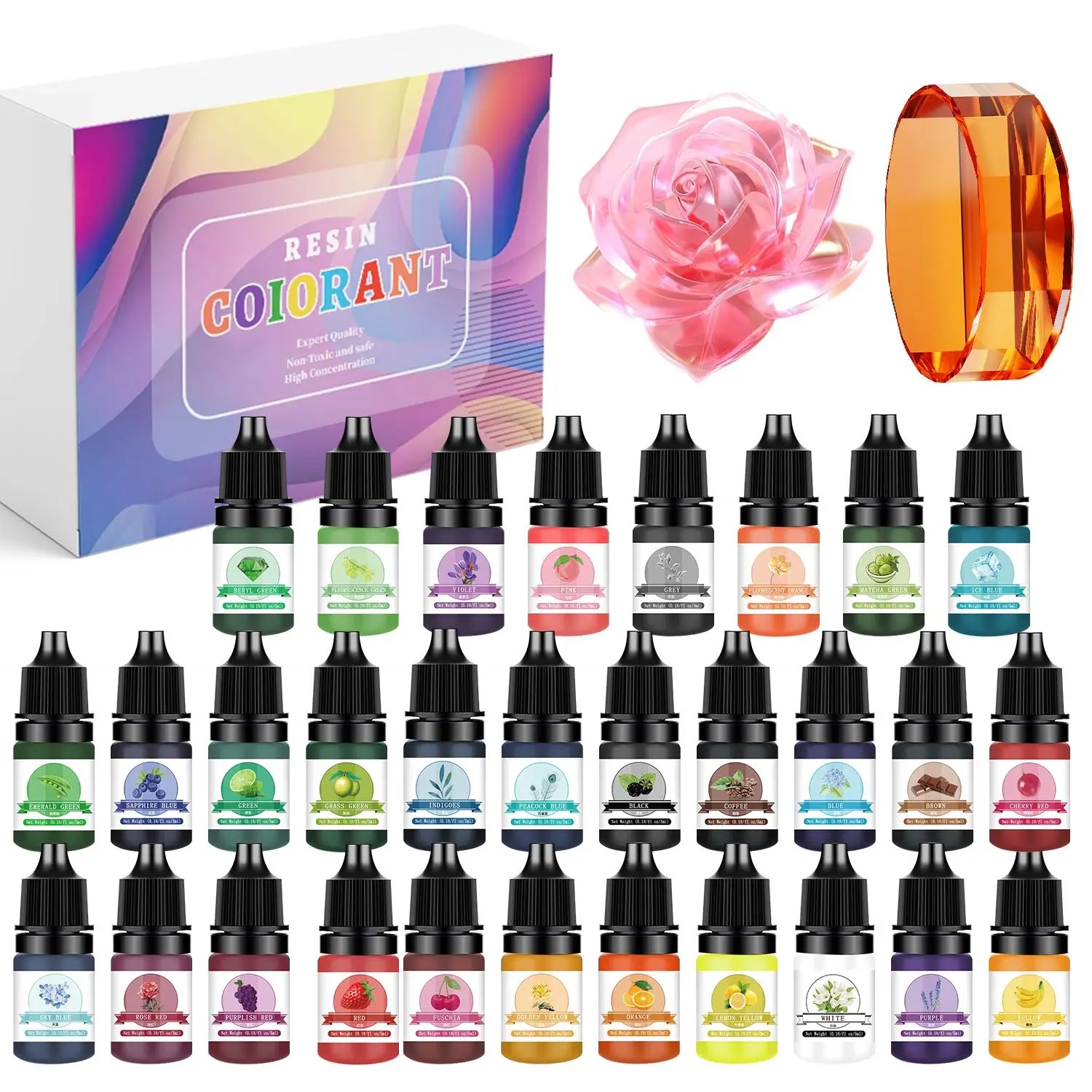 30Colors 5ml Epoxy Resin Pigme - Jewelry Making Mold avaliação e preço