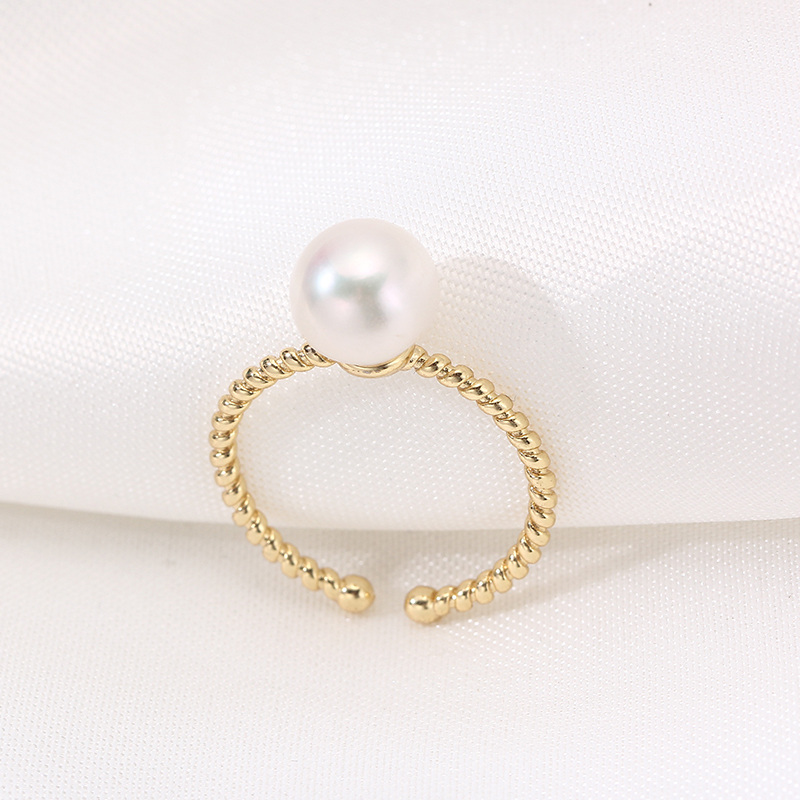 JZ224  Copper Gold Plated Adju - Ring Blank Adjustable avaliação e preço