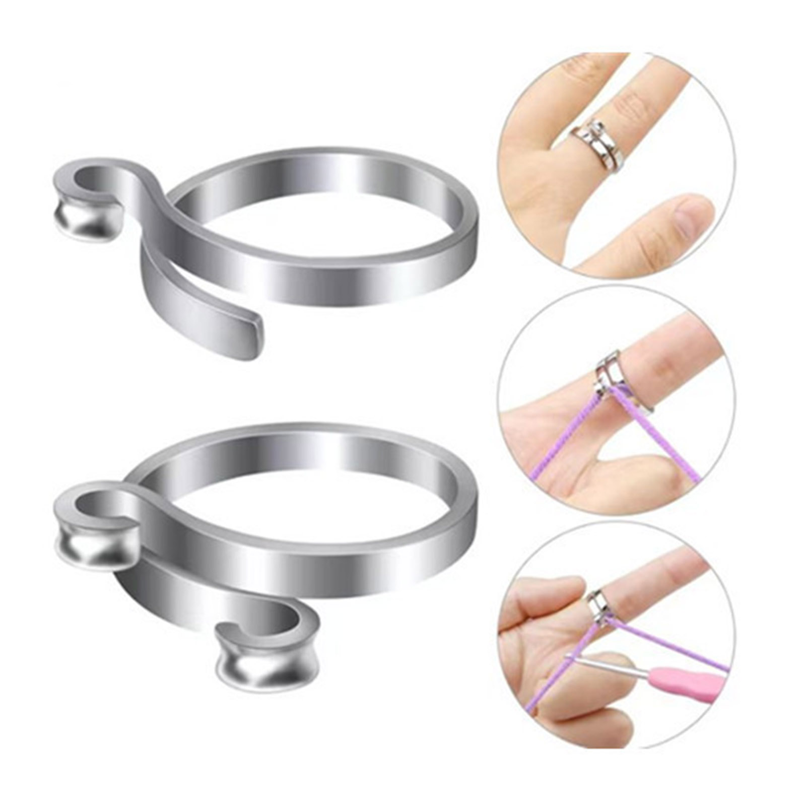 1Piece Zinc Based Alloy Knitti - Ring Blank Adjustable avaliação e preço