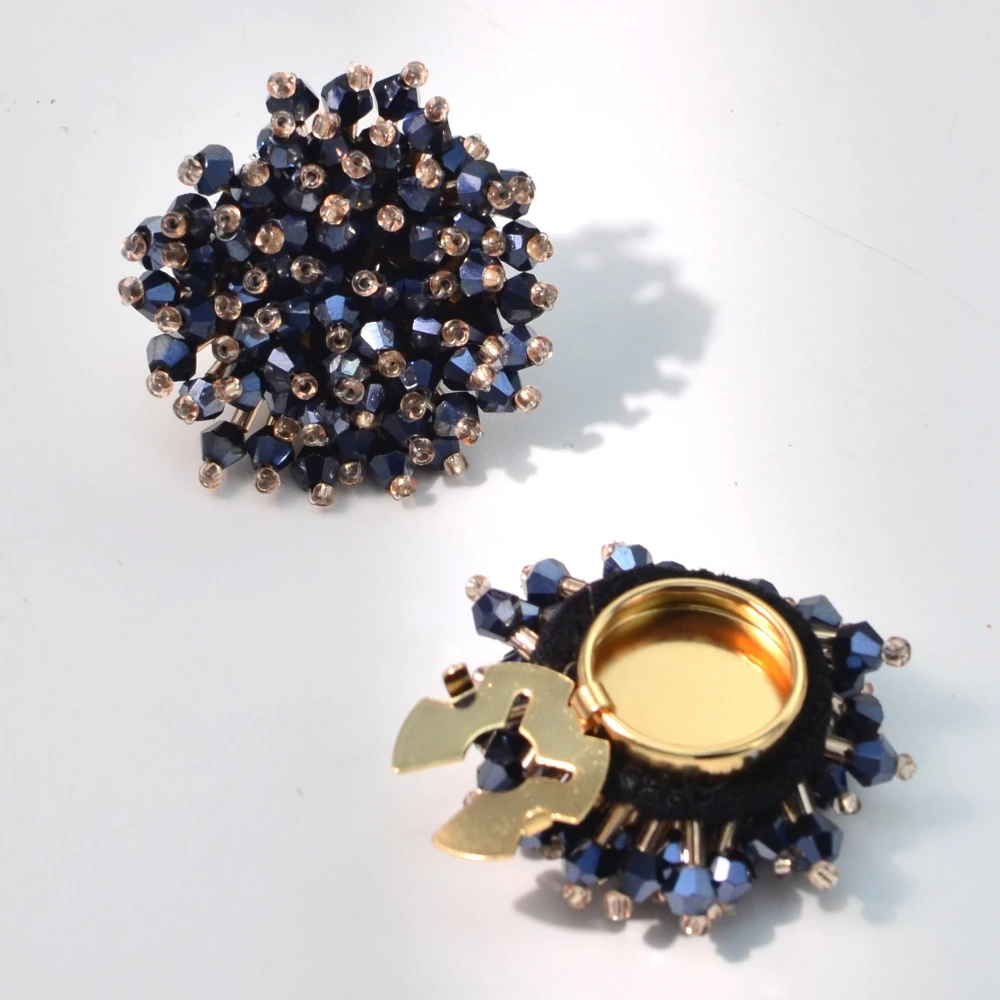 2PCS Elegant Button Covers Han - Jewelry Making Accessories avaliação e preço
