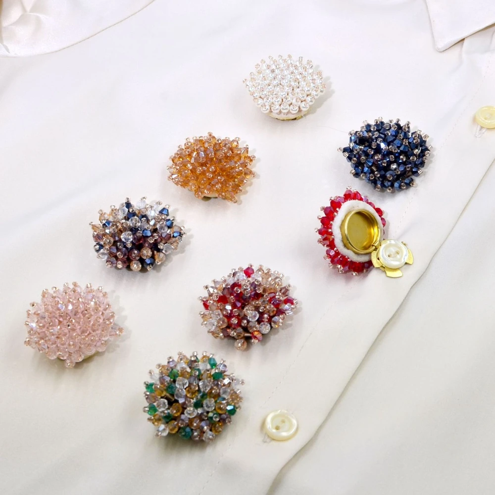 2PCS Elegant Button Covers Han - Jewelry Making Accessories avaliação e preço