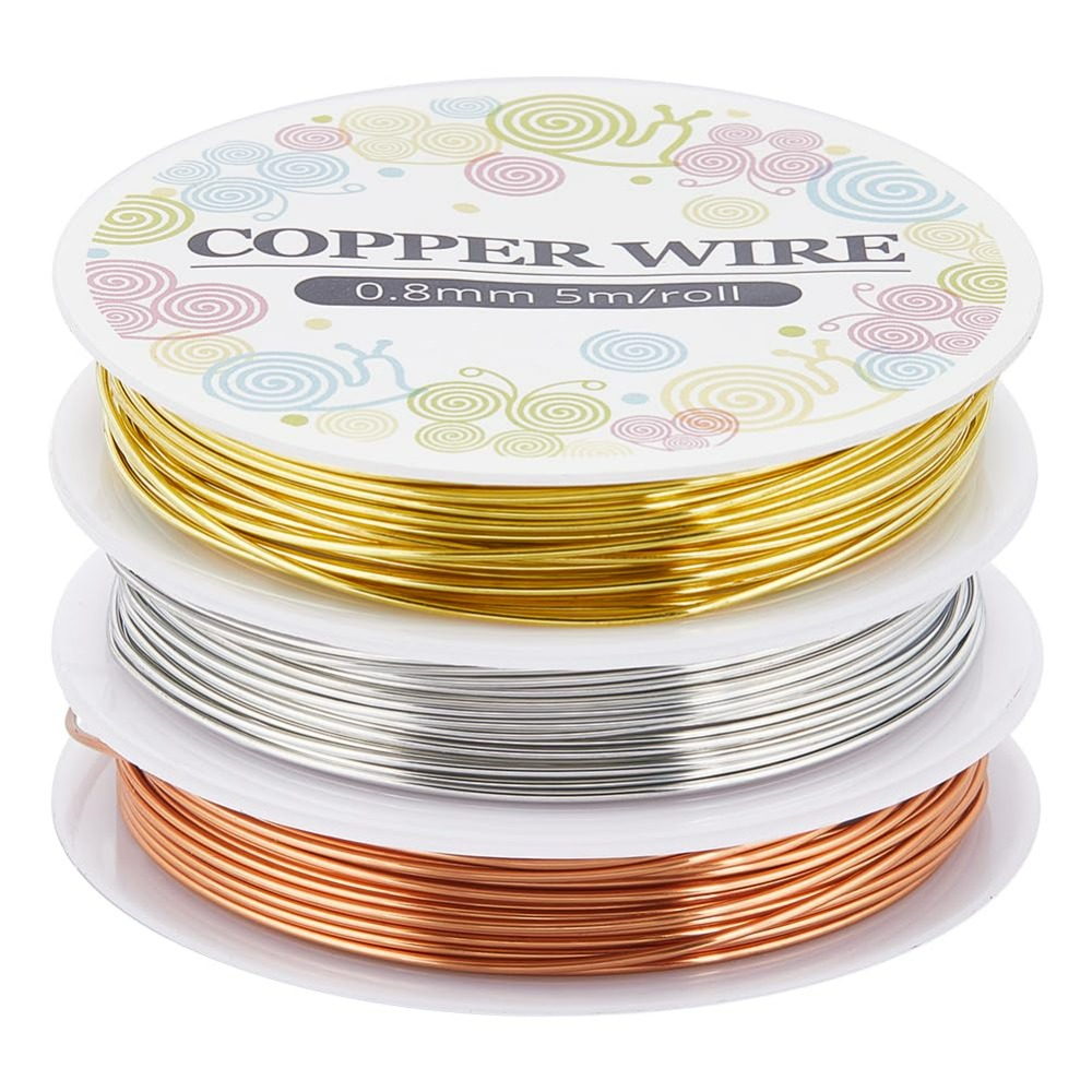 12.8M Copper Jewelry Wire 0.8m - Jewelry Making Tutorial avaliação e preço