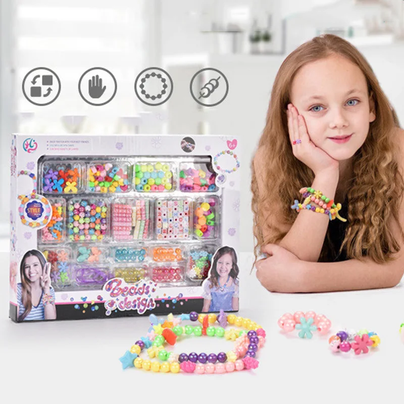 Girls DIY Bead Set Jewelry Mak - Jewelry Making Kits For Kids avaliação e preço