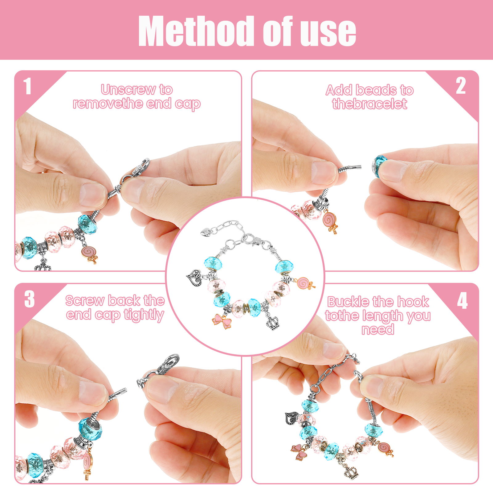 78Pcs Bracelet Making Kit Char - Jewelry Making Kits For Kids avaliação e preço
