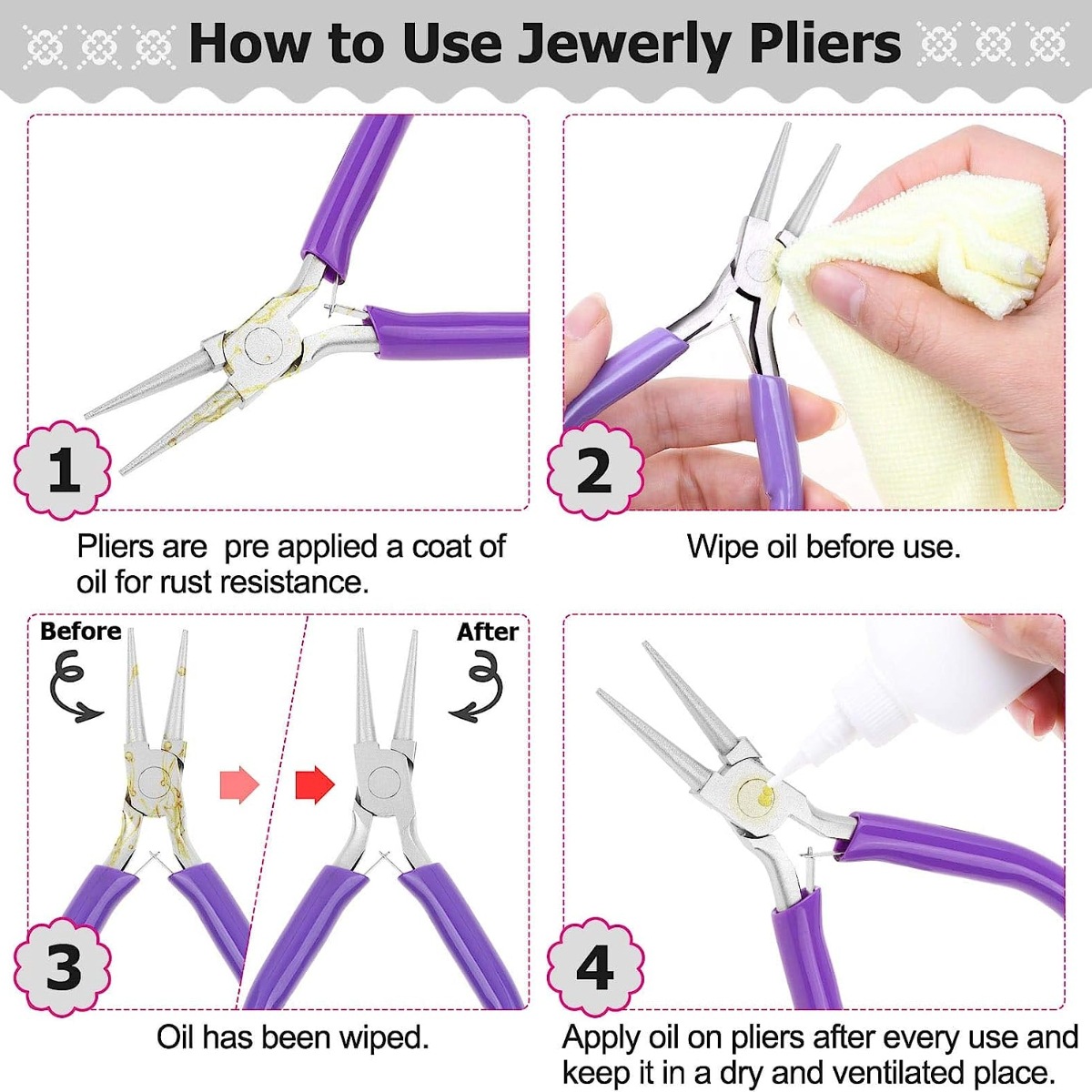 Jewelry pliers set with pointe - Jewelry Plier Set avaliação e preço