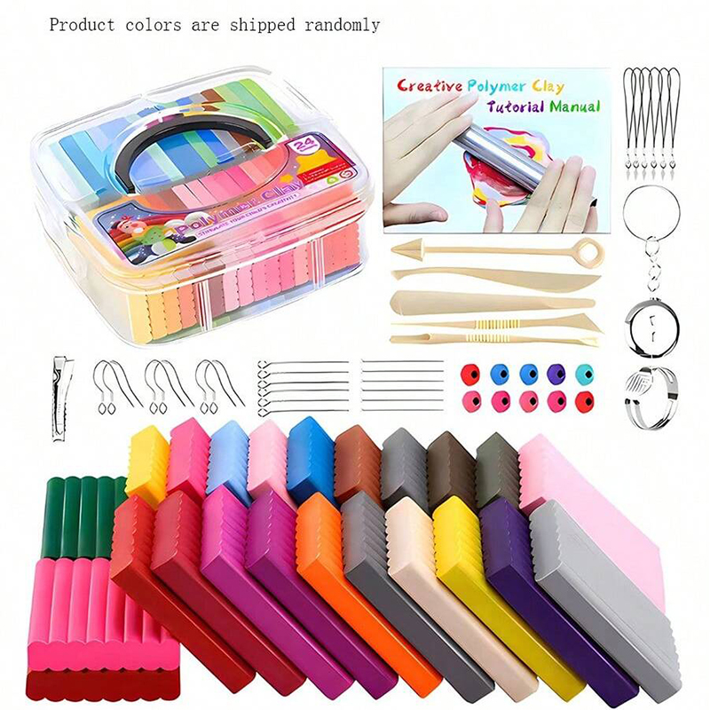 24 Color Polymer Clay Earring  - Jewelry Making Kits For Kids avaliação e preço