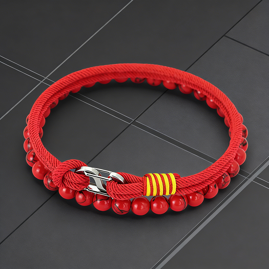 Business 2Pcs Luck Red Bracele - Jewelry Making Business avaliação e preço