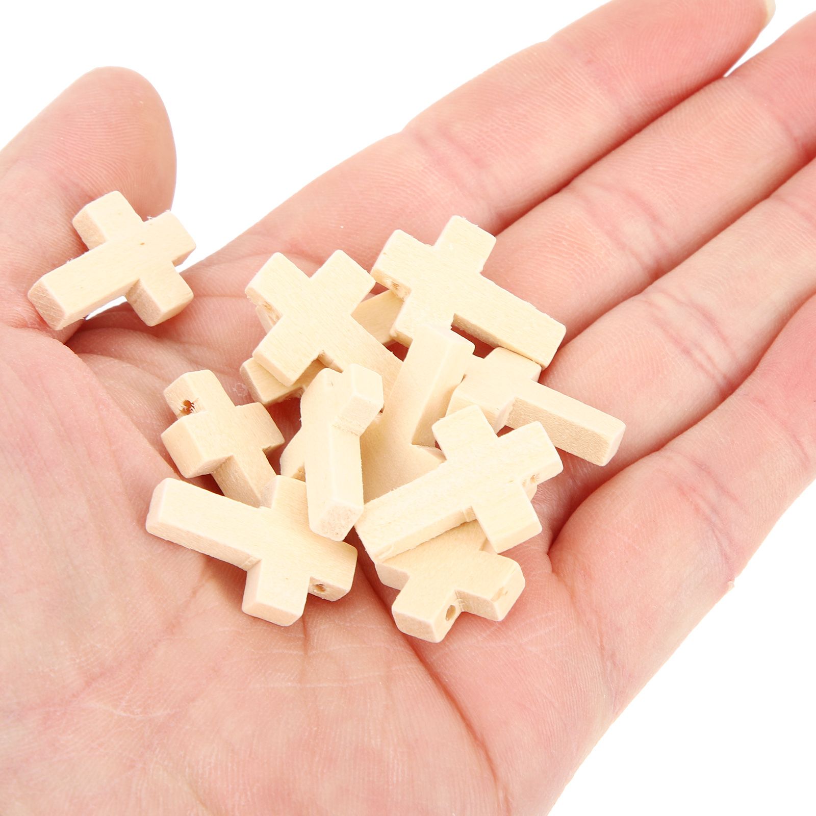 50 Pcs Wooden Cross Pendant Ch - Jewelry Making Terms avaliação e preço
