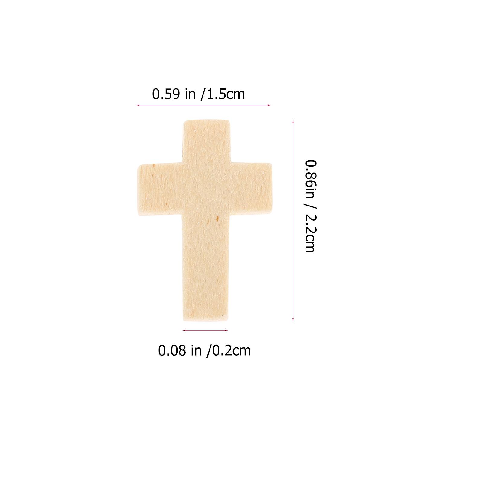 50 Pcs Wooden Cross Pendant Ch - Jewelry Making Terms avaliação e preço