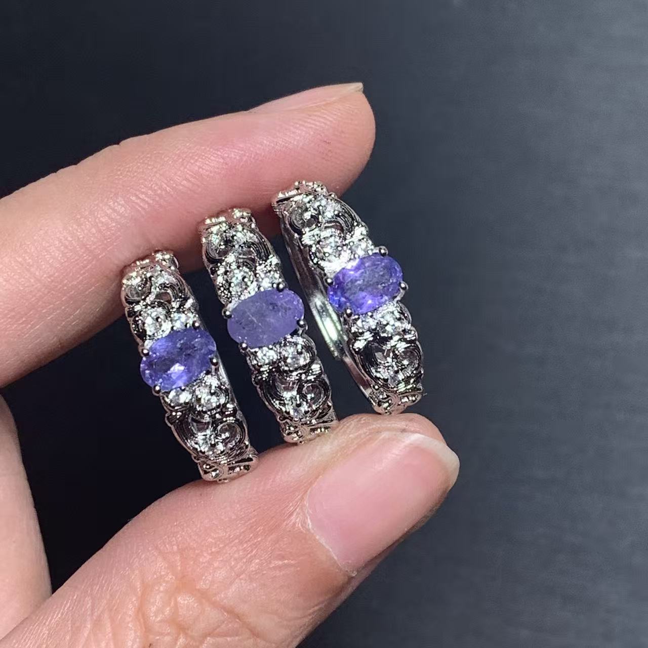 Natural Tanzanite Ring Adjusta - Ring Blank Adjustable avaliação e preço